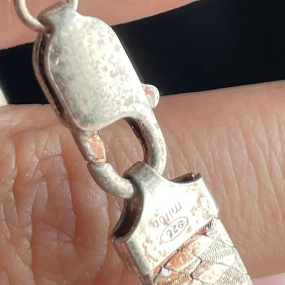 Vintage Milor Sterling Silver 925 bracelet bangle - Picture 8 of 12